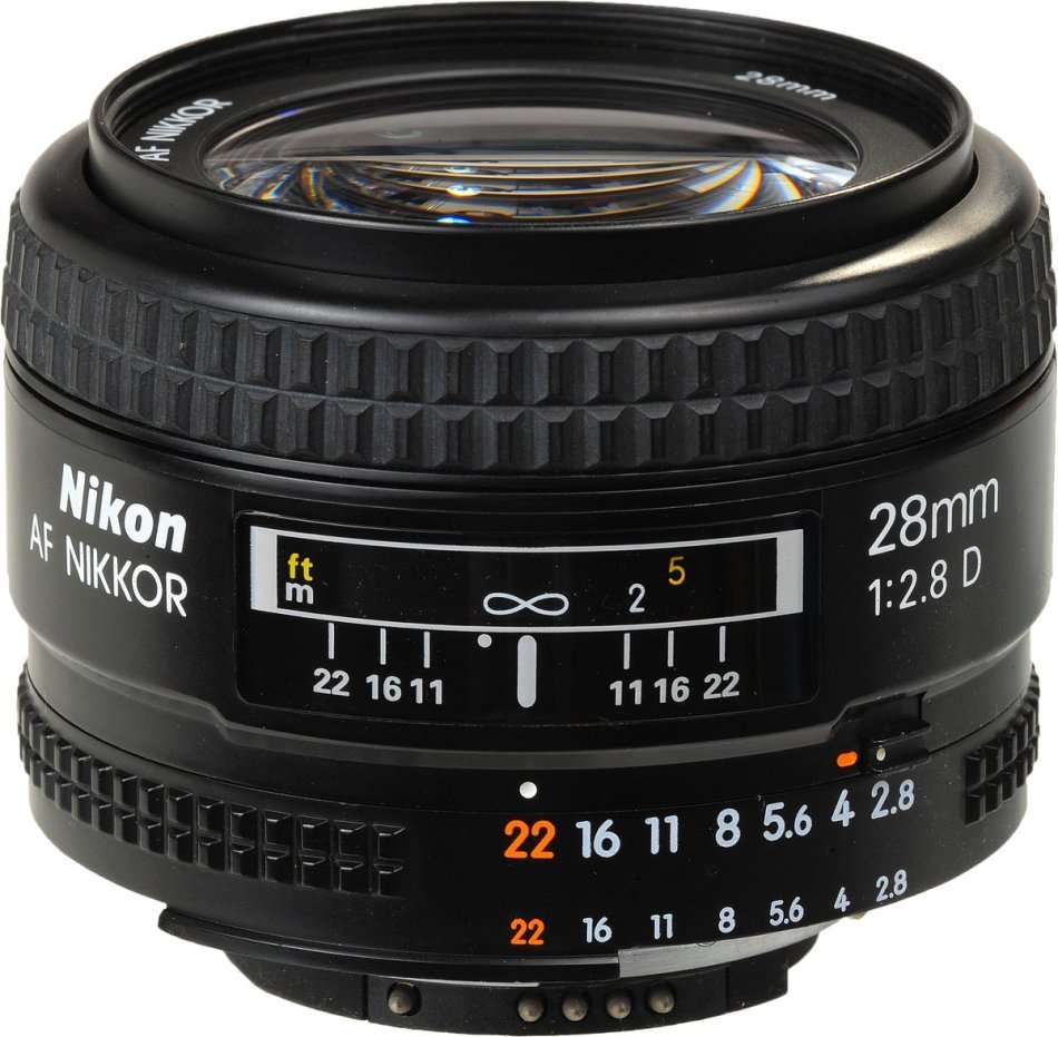 Nikon ~ Nikkor 28mm f/2.8D AF Lens for Nikon Digital SLR Cameras