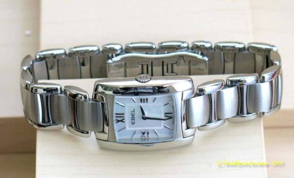 Ebel Brasilia Women's 9976M22 Mini Mother of Pearl Dial Stainless Steel Watch