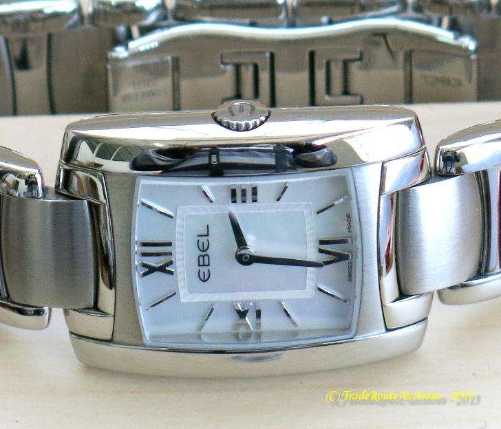 Ebel Brasilia Women's 9976M22 Mini Mother of Pearl Dial Stainless Steel Watch