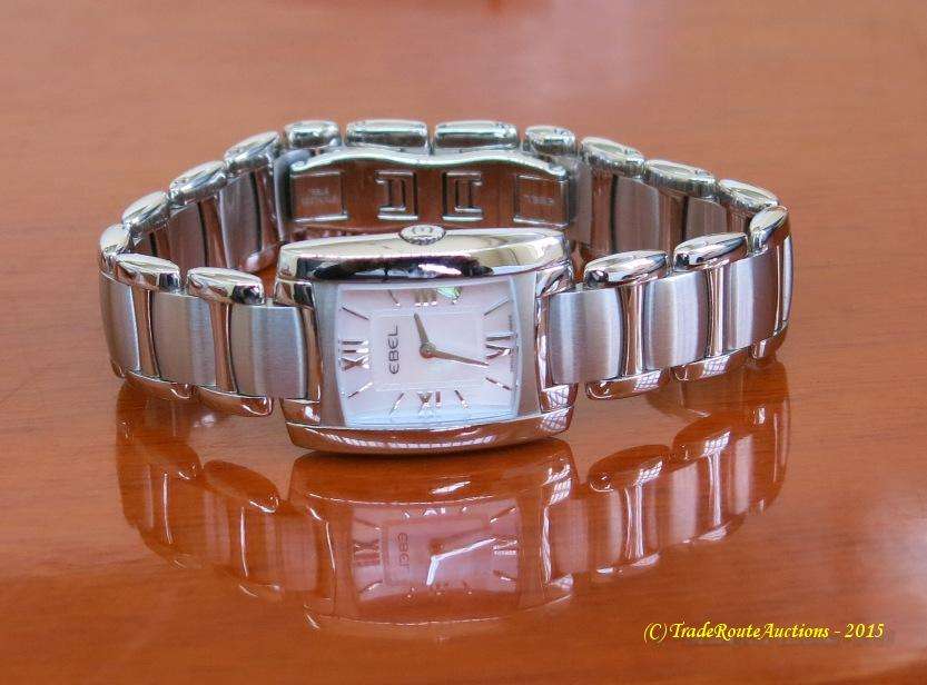 Ebel Brasilia Women's 9976M22 Mini Mother of Pearl Dial Stainless Steel Watch