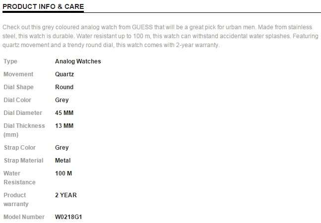 Guess Men's Rigor Gunmetal Grey Day Date Watch - W0218G1 - Brand new