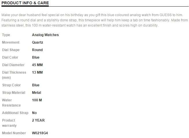 GUESS Men's Rigor Gunmetal Blue Multi Dial Day Date Watch - W0218G4 - Brand new