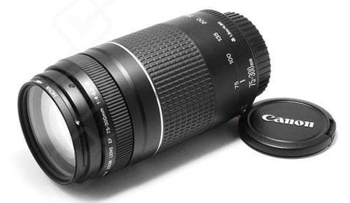 CANON EF 75-300mm Mark III TELEPHOTO ZOOM LENS for CANON DSLR Cameras