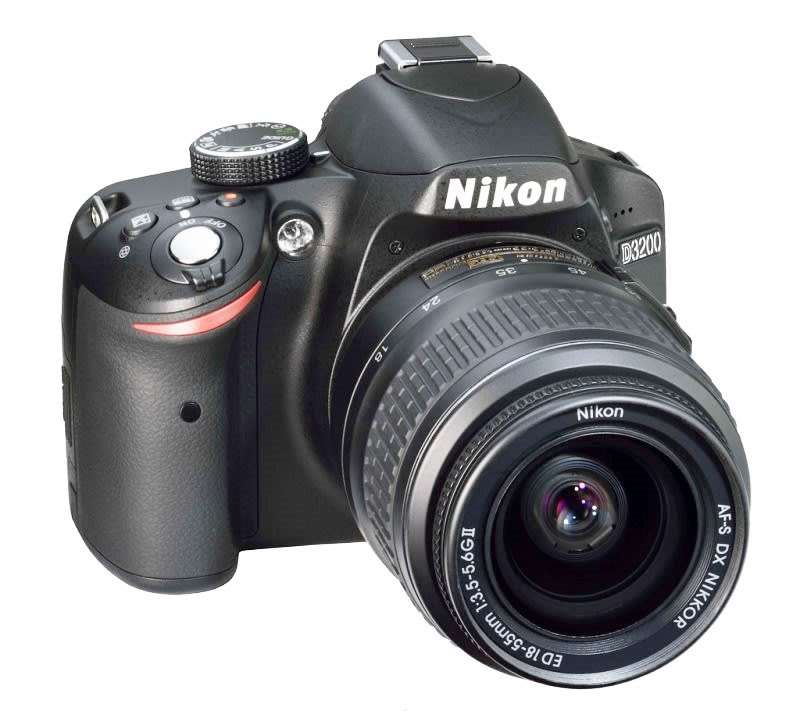 Nikon D3200 24.2 MP CMOS Digital SLR with 18-55mm f/3.5-5.6 AF-S DX NIKKOR Zoom Lens - 24.2 MP