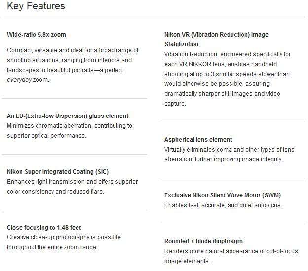 Nikon DX AF-S DX Nikkor 18-105mm VR f/3.5-5.6 Lens for Nikon Digital SLR Cameras