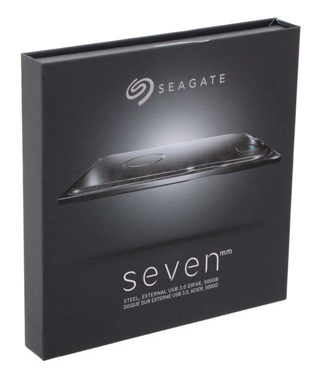 Seagate Seven 7mm Stainless Steel 2.5-Inch USB 3.0 Portable External Hard Drive