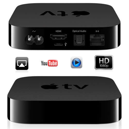 GENUINE APPLE TV - A1469 - MD199SO/A - 3RD Generation - comes with Power Cable & Remote