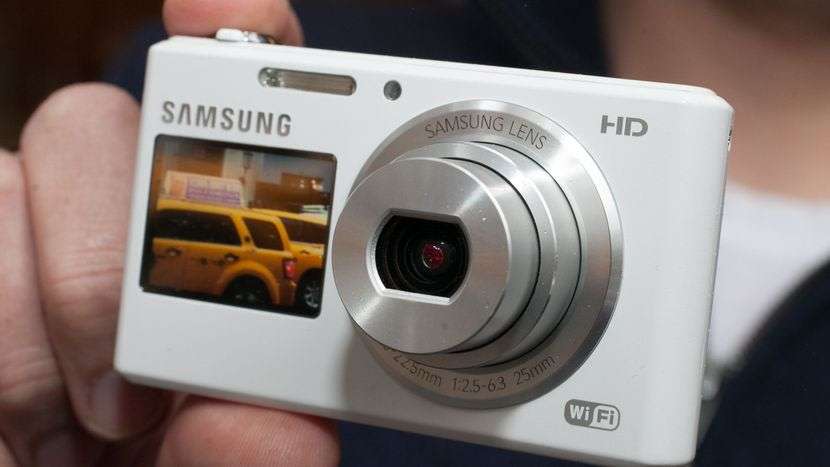 Samsung DV150F 16.2MP Smart WiFi Digital Camera with 5x Optical Zoom & 2.7" / 1.48" front LCD