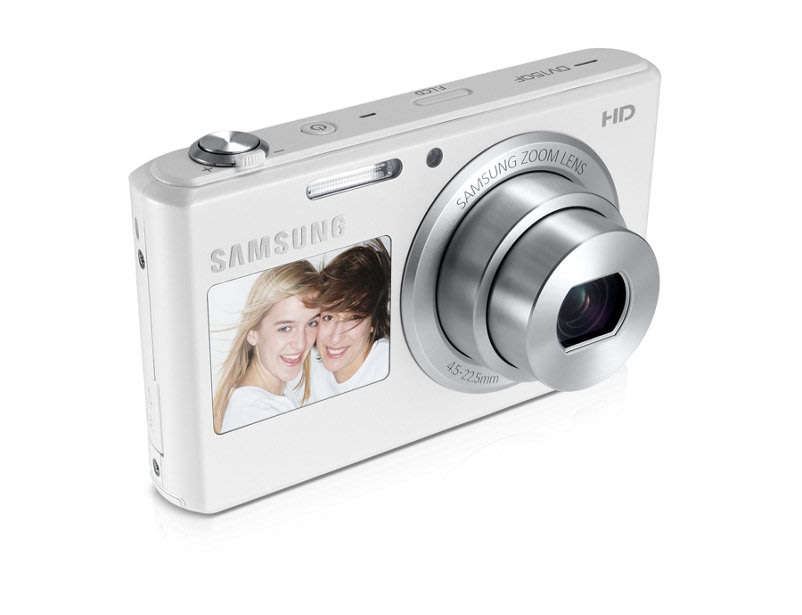 Samsung DV150F 16.2MP Smart WiFi Digital Camera with 5x Optical Zoom & 2.7" / 1.48" front LCD