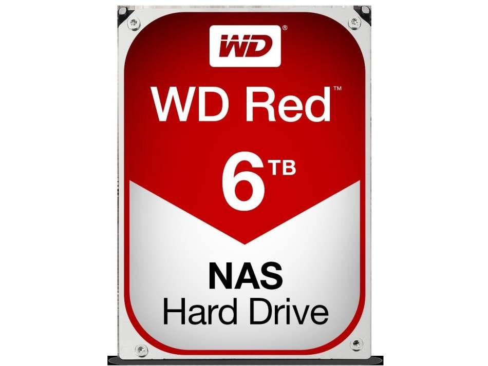 6TB HDD WD RED NAS Hard Drive | 6 TB | SATA 6Gb/s | 5400 RPM 64MB Cache | DVR CCTV DESKTOP NAS