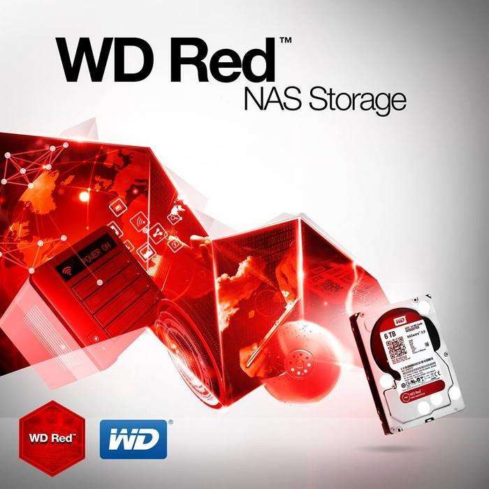 6TB HDD WD RED NAS Hard Drive | 6 TB | SATA 6Gb/s | 5400 RPM 64MB Cache | DVR CCTV DESKTOP NAS