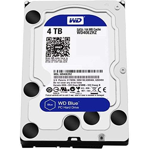 Western Digital BLUE 4TB HDD Internal 3.5" - 5400rpm SATA 6Gb/s 64MB Cache 3.5" Internal Hard Drive