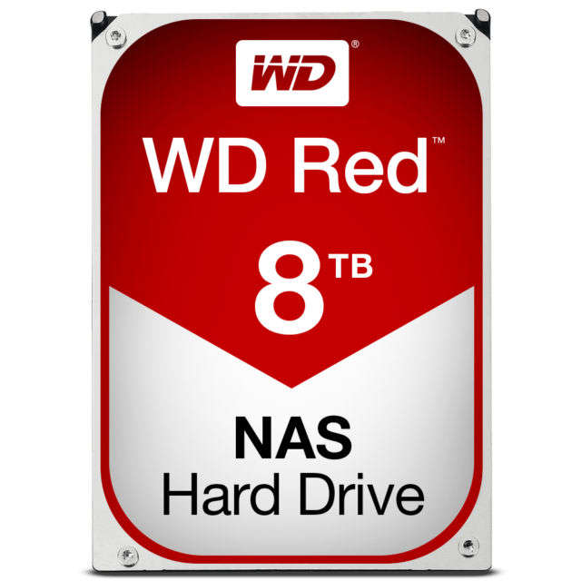 8TB HDD WD RED NAS Hard Drive | 8 TB | SATA 6Gb/s | 5400 RPM | 128MB Cache | NAS DVR CCTV DESKTOP