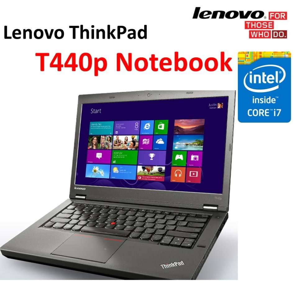 LENOVO THINKPAD T440P | CORE i7-4600M 2.9GHz | 8GB RAM | 500GB HDD | LAPTOP