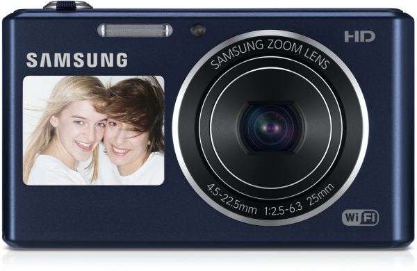 Samsung DV150F 16.2MP Smart WiFi Digital Camera with 5x Optical Zoom & 2.7" / 1.48" front LCD