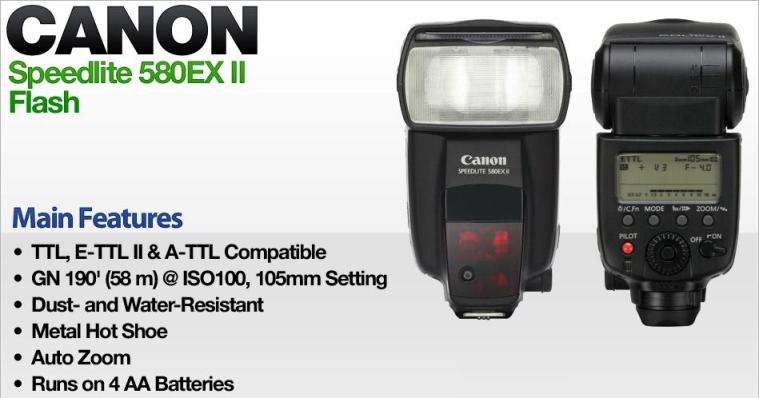 Canon Speedlite 580EX ii Flash for Canon EOS DIGITAL SLR Cameras *** BARGAIN ** Fits all CANON DSLRs