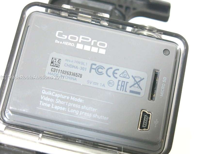 GoPro Hero CHDHA-301 5 MP Waterproof Camera - 1080p Full HD Video