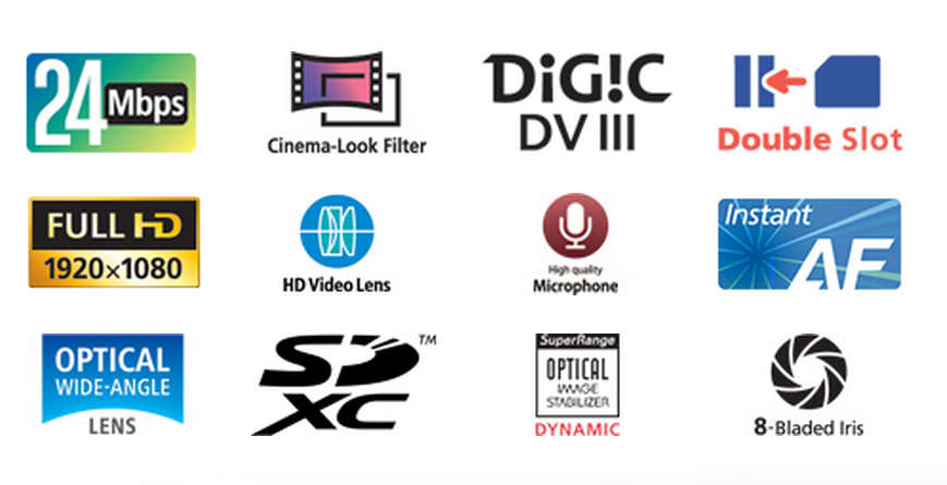 CANON XA10  AVCHD CAMCORDER - HD - BUILT IN MEMORY 64GB - CAMCORDER