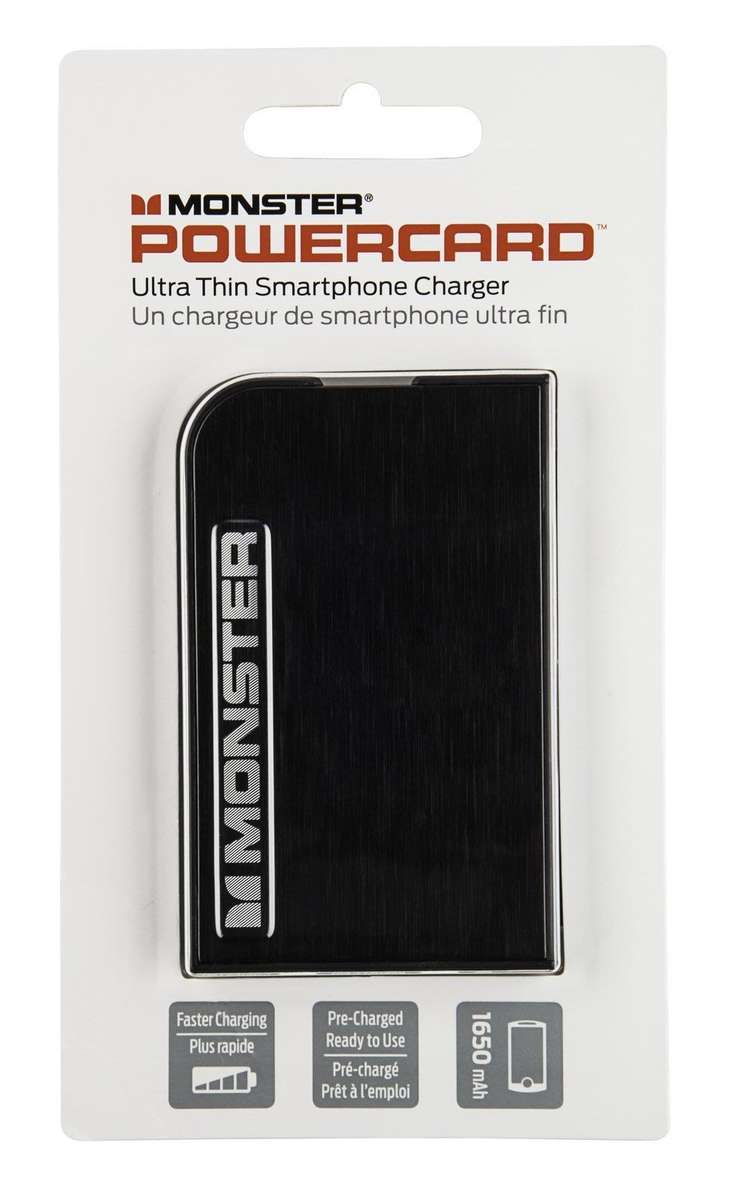 Monster Powercard - Powerbank - Credit card sized