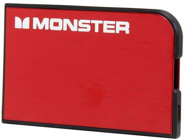 Monster Powercard - Powerbank - Credit card sized [RED]