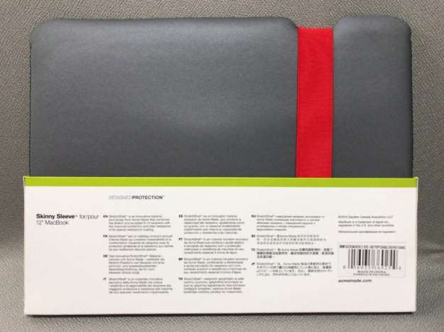 Acme Made - Skinny Sleeve for 12` Macbook  (Grey Poppy Orange) or Tablets