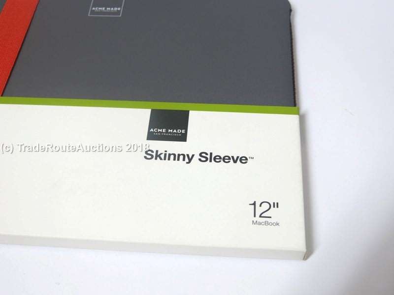 Acme Made - Skinny Sleeve for 12` Macbook  (Grey Poppy Orange) or Tablets