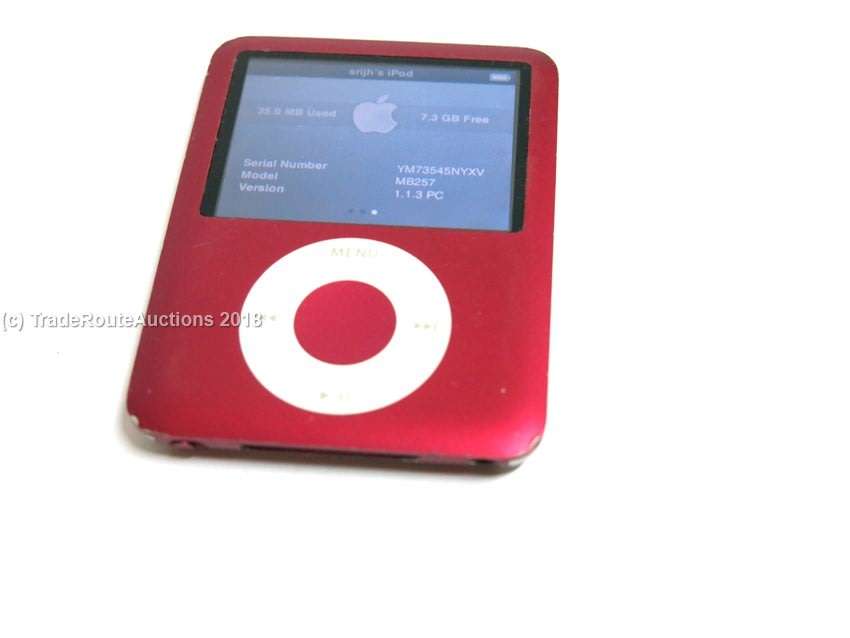Apple iPod Nano | Red | 8GB | 3rd Generation | MB257