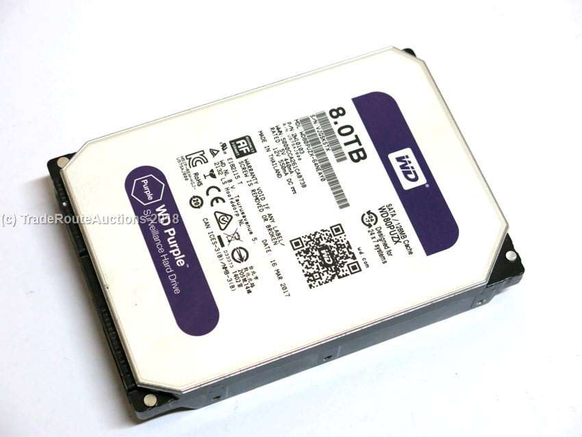 8 TB HDD - WD Purple Surveillance Hard Drive WD80PURZ 8TB | SATA 6Gb/s | DVR CCTV