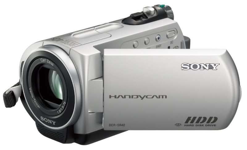 SONY HDD HANDYCAM CAMCORDER 30GB 40x Optical Zoom - MODEL DCR-SR42E