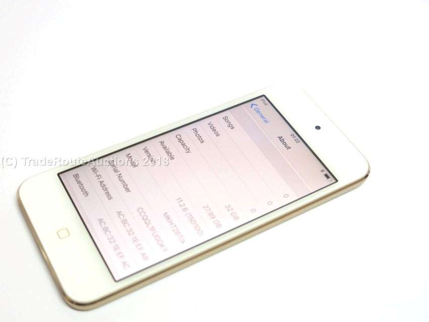 Apple iPod Touch | WHITE/GOLD | 32GB | 6th Generation | A1574 | MKHT2BT/A | RETINA DISPLAY