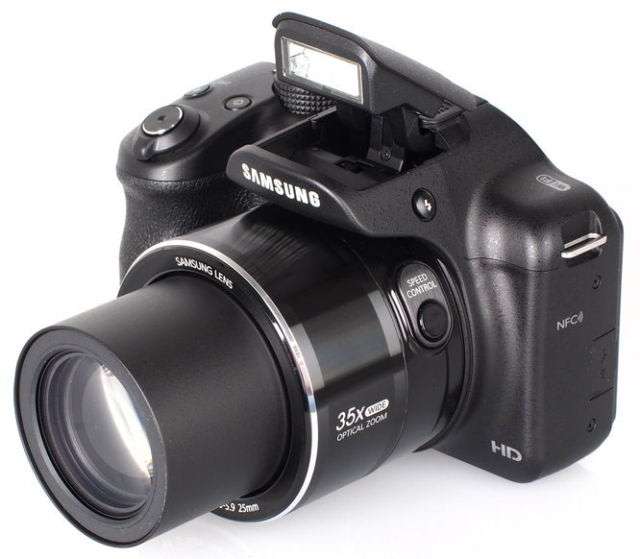 Samsung WB1100F 16.2MP CCD Smart WiFi & NFC Digital Camera with 35x Optical Zoom, 3.0" LCD