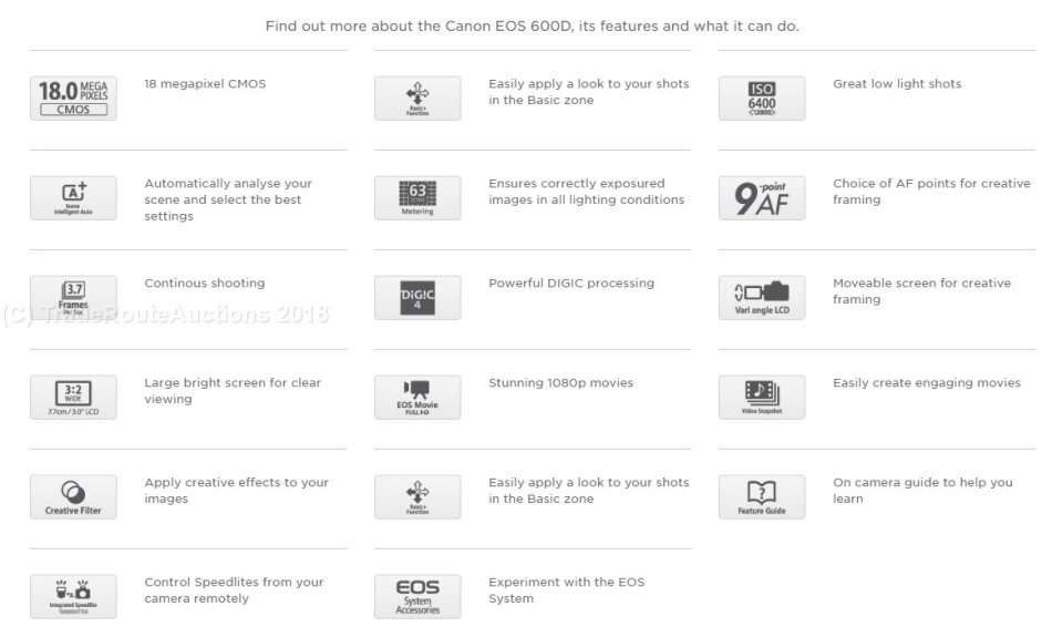 Canon EOS 600D DSLR CAMERA + Canon 18-55 Lens Kit  *** FULL HD *** 18 MegaPixels