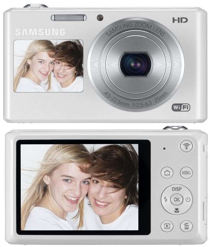 Samsung DV150F 16.2MP Smart WiFi Digital Camera with 5x Optical Zoom & 2.7" / 1.48" front LCD