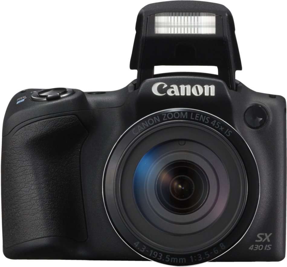 Canon PowerShot SX430 IS Built-in Wi-Fi / NFC Black Digital Camera 20.0MP 45X ZOOM