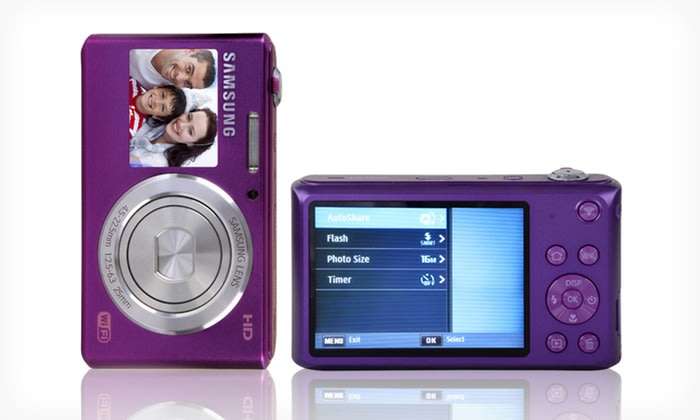 Samsung DV150F 16.2MP Smart WiFi Digital Camera- 5x Optical Zoom - TWIN LCD Front & Back