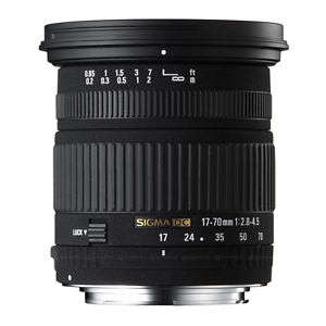 SIGMA DC 17-70mm 1:2.8-4.5 LENS for CANON DIGITAL SLR CAMERAS
