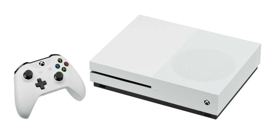Microsoft Xbox One S 500GB Console (WHITE) Model 1681 + 1 Controller (WHITE)
