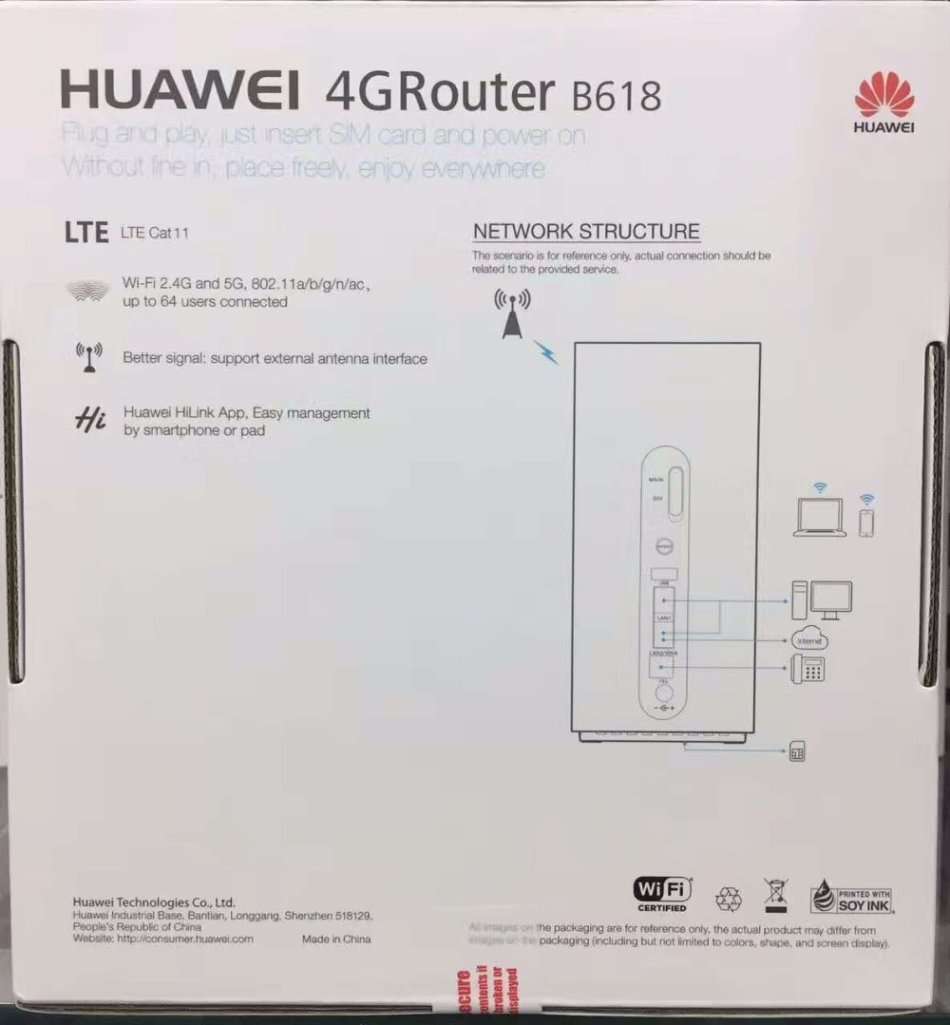 Huawei B618 4g Lte Wireless Router | BOXED