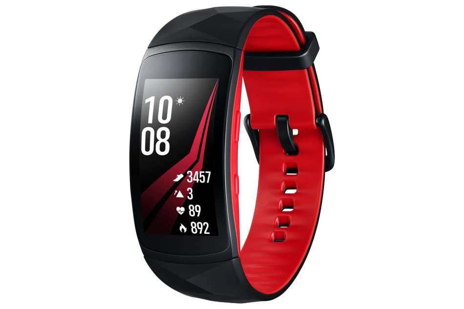 BOXED / RED / SMALL - Samsung Gear Fit2 Pro Fitness Tracker Large SM-R365 GPS Sports Band