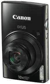 Canon IXUS 190 [Black] 20MP Digital Compact Camera with 10x Zoom Lens WIFI