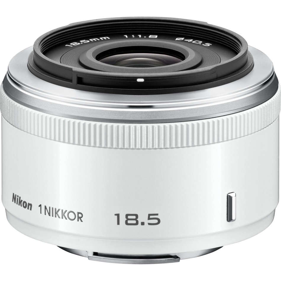 Nikon 1 NIKKOR 18.5mm f/1.8 Lens (White)