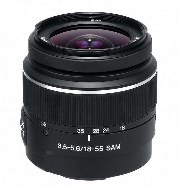 Sony 18-55mm SAM Standard Zoom Lens for Sony Alpha Digital SLR Cameras SAL1855