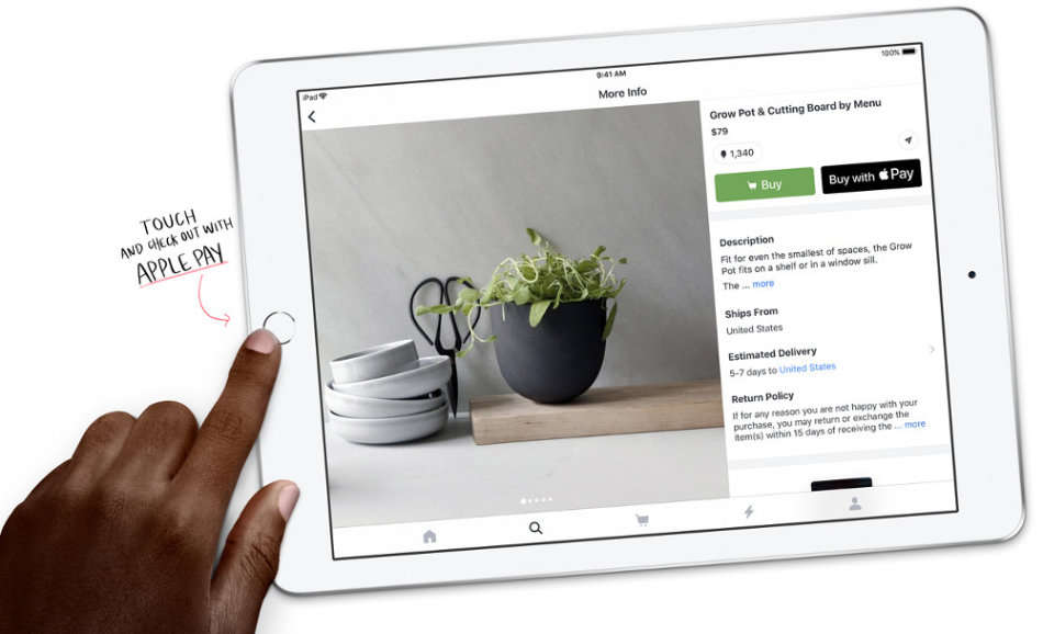 Apple iPad 6th Gen 2018 | MR7G2HC/A | WiFi | 32GB | Silver/White | A1893 | RETINA IPad6