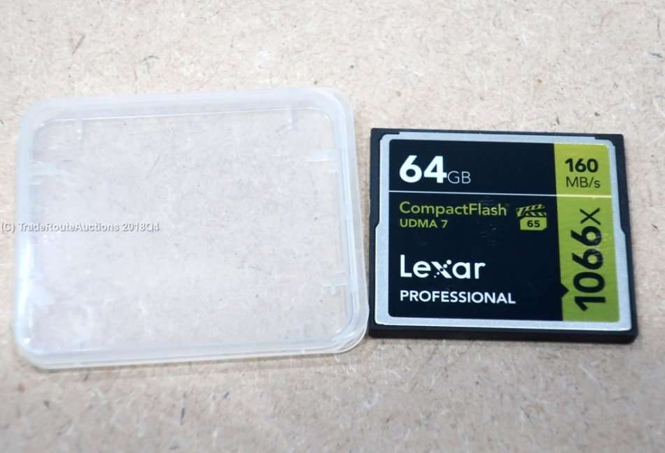 64GB LEXAR PROFESSIONAL COMPACT FLASH MEMORY CARD - 1066X 160MB/s UDMA7