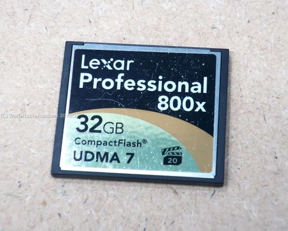 32GB LEXAR PROFESSIONAL COMPACT FLASH MEMORY CARD - 800X UDMA7