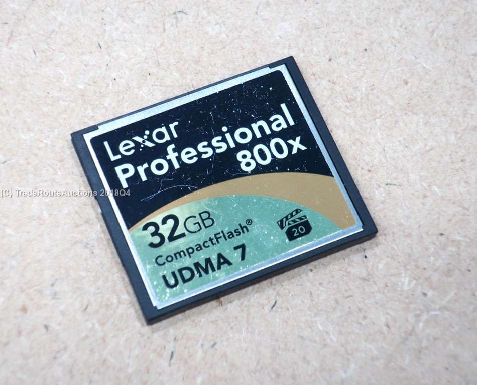 32GB LEXAR PROFESSIONAL COMPACT FLASH MEMORY CARD - 800X UDMA7