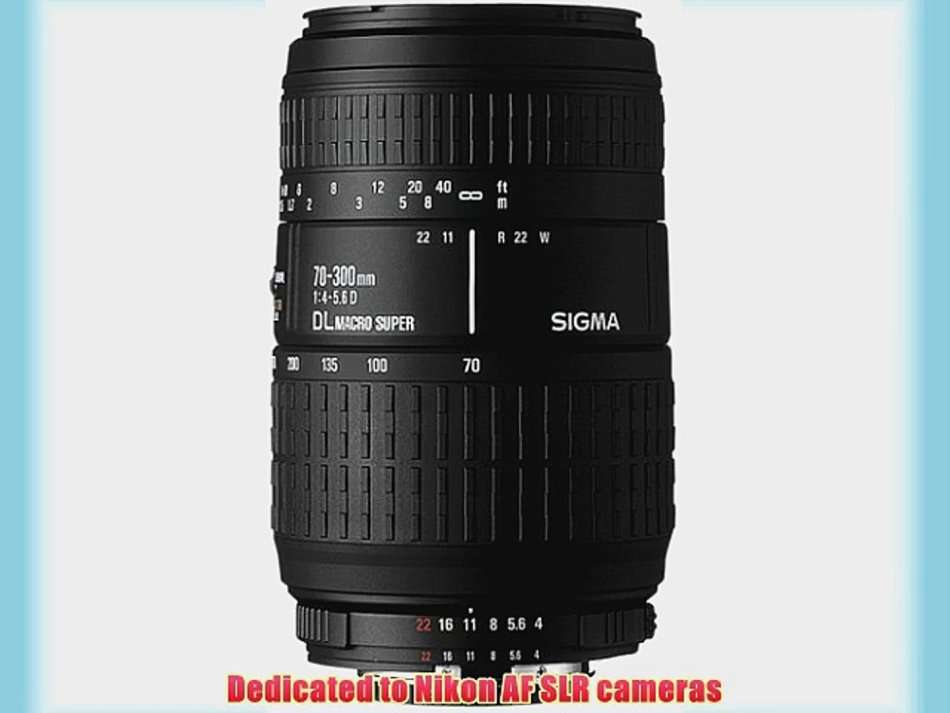 SIGMA 70-300mm DL Macro Super Telephoto Zoom Lens for NIKON CAMERAS