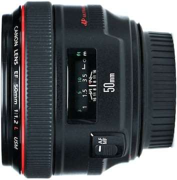 Canon EF 50mm f/1.2 L USM Ultrasonic Lens for Canon DSLR Cameras - Top of the Range