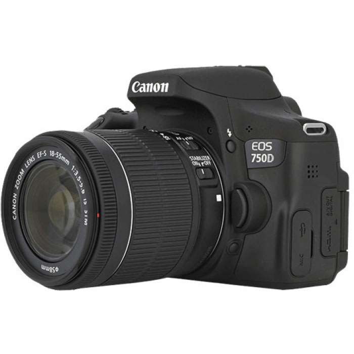 BOXED - CANON EOS 750D Digital SLR CAMERA BODY PLUS CANON 18-55 IS STM LENS KIT - 24.2 MEGAPIXELS