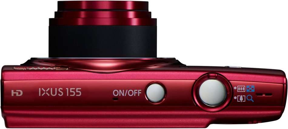 Canon IXUS 155 20 MP Point and Shoot Camera (Red) with 10x Optical Zoom Camera